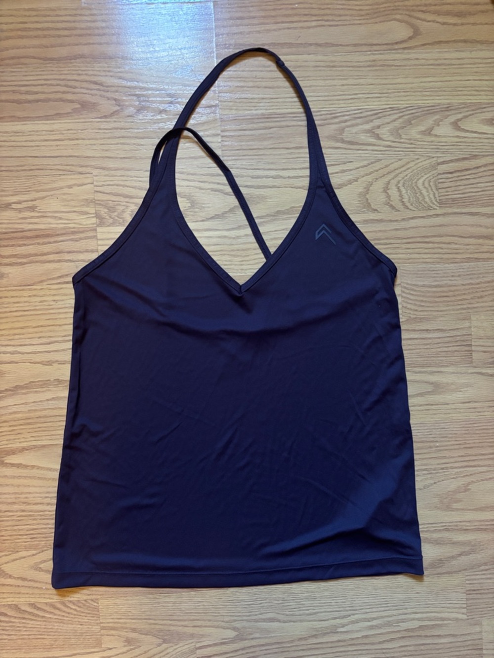 Oner Active Strappy V-Neck Tank Top - size XS - plum purple - NEW!
